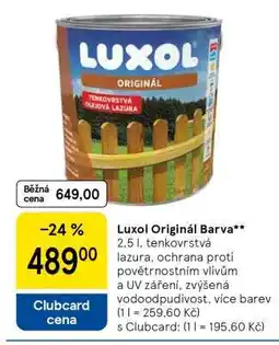 Tesco Luxol Original Barva nabídka