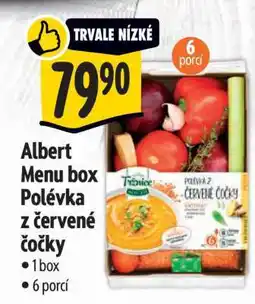 Albert Albert Menu box Polévka z červené čočky nabídka