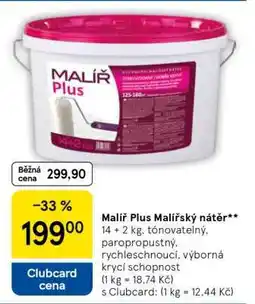 Tesco Malíř Plus malířský nátěr nabídka