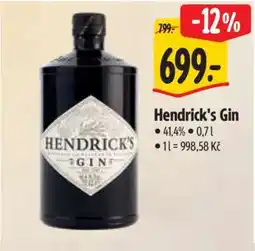 Albert Hendrick’s Gin nabídka