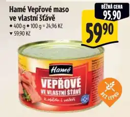 Albert Hamé Vepřové maso ve vlastní šťávě nabídka