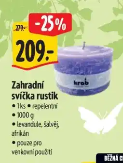Albert Zahradní svíčka rustik nabídka