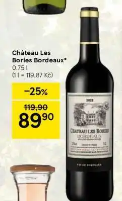Tesco Chateau Les Bories Bordeaux nabídka