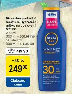 Tesco Nivea Sun protect & moisture Hydratační mléko na opalování SPF 30 nabídka