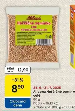 Tesco Alibona Hořčičné semínko celé nabídka