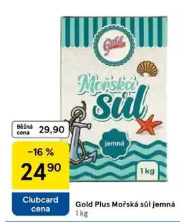Tesco Gold Plus Mořská sůl jemná nabídka