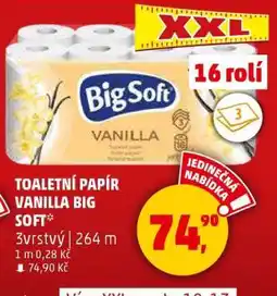 Penny Market TOALETNÍ PAPÍR VANILLA BIG SOFT nabídka