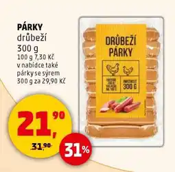 Penny Market PÁRKY drůbeží 300 g nabídka