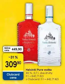 Tesco Helsinki Pure Vodka nabídka