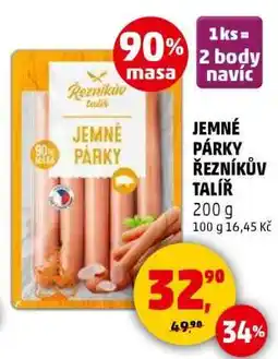 Penny Market JEMNÉ PÁRKY ŘEZNÍKŮV TALÍŘ nabídka