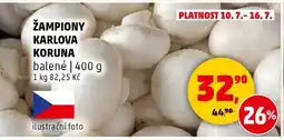Penny Market Žampiony Karlova Koruna nabídka