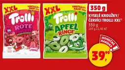 Penny Market Kyselé kroužky/červíci Trolli XXL nabídka