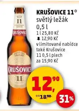 Penny Market KRUŠOVICE 11° světlý ležák 0,5 l nabídka