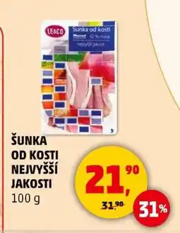 Penny Market Šunka od kosti nejvyšší jakosti nabídka