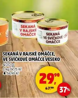 Penny Market SEKANÁ V RAJSKÉ OMÁČCE, VE SVÍČKOVÉ OMÁČCE VESEKO nabídka