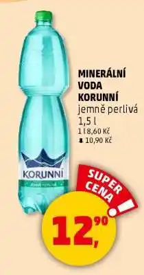 Penny Market MINERÁLNÍ VODA KORUNNÍ jemně perlivá nabídka
