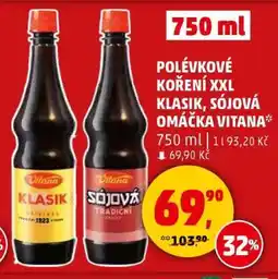 Penny Market Polévkové koření XXL Klasik, Sójová omáčka Vitana nabídka