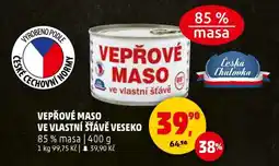 Penny Market VEPŘOVÉ MASO VE VLASTNÍ ŠŤÁVĚ VESEKO nabídka