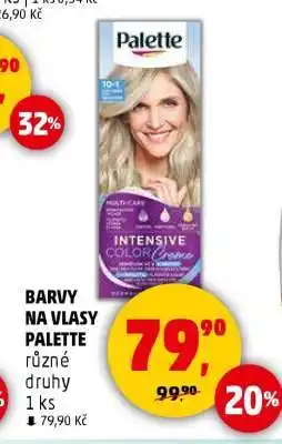 Penny Market BARVY NA VLASY PALETTE nabídka