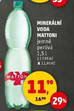 Penny Market MINERÁLNÍ VODA MATTONI nabídka