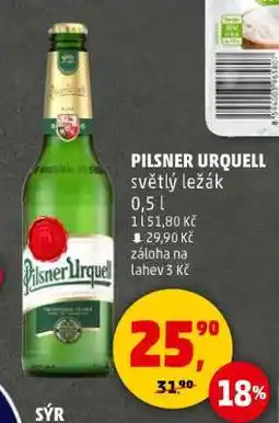 Penny Market Pilsner Urquell světlý ležák nabídka