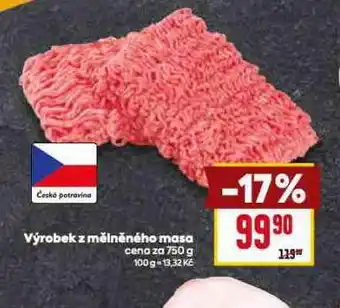 Billa Výrobek z mělněného masa nabídka