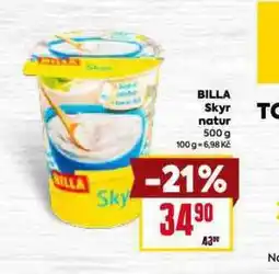Billa Billa skyr natur nabídka