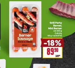 Billa Gril party berner, mini berner nabídka
