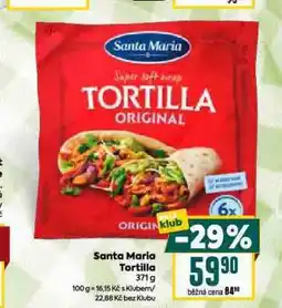 Billa Santa maria tortilla nabídka