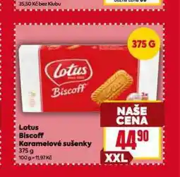 Billa Lotus biscoff karamelizované sušenky nabídka