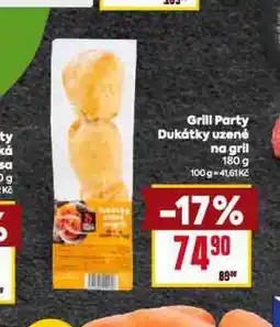 Billa Dukátky uzené na gril nabídka
