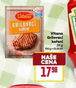 Billa Vitana koření grilovací nabídka