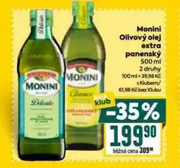 Billa Monini olivový olej extra panenský nabídka