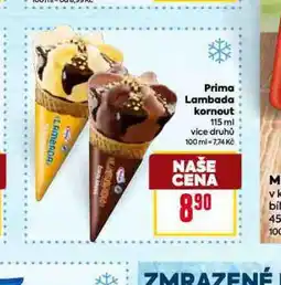 Billa Prima lambada kornout nabídka
