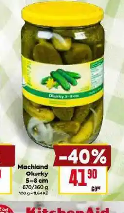 Billa Machland okurky 5-8 cm nabídka