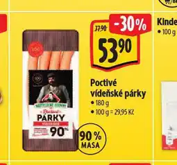 Albert Poctivé vídeňské párky nabídka
