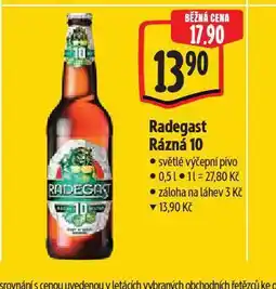 Albert Pivo radegast rázná 10 nabídka