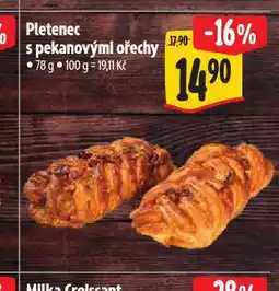 Albert Pletenec s pekanovými ořechy nabídka