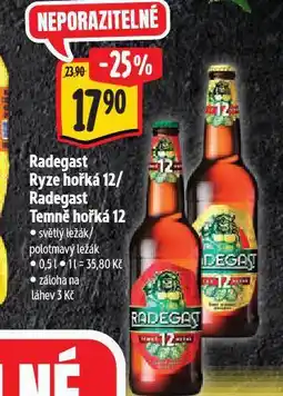 Albert Pivo radegast temně hořká 12 nabídka
