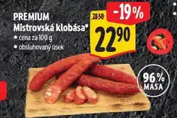 Albert Mistrovská klobása nabídka