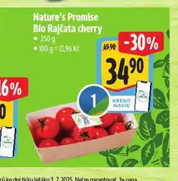 Albert Bio rajčata cherry nabídka