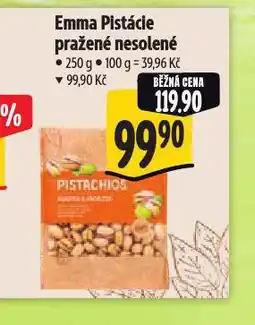 Albert Emma pistácie pražené nesolené nabídka