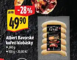 Albert Bavorské kuřecí klobásky nabídka