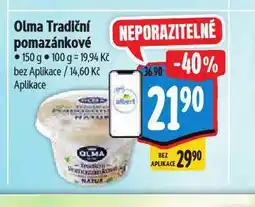 Albert Olma tradiční pomazánkové nabídka