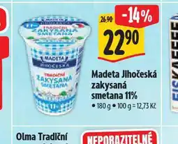 Albert Madeta jihočeská smetana 11% nabídka