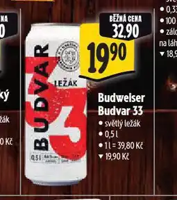 Albert Pivo budvar 33 nabídka