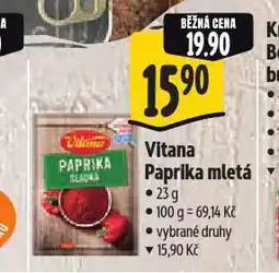 Albert Vitan paprika mletá nabídka