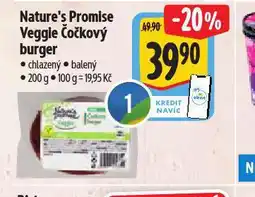 Albert Veggie čočkový burger nabídka