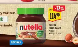 Albert Nutella plant-based nabídka