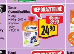 Albert Sunar ovocná kašička nabídka